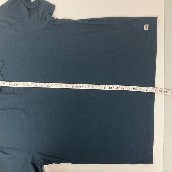 Vuori Teal Blue Strato Tech Men's XXL Performance Stretch Classic Golf Polo - Picture 9 of 10